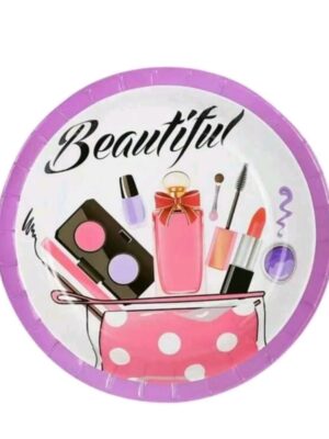 Make Up Party Disposable Plates