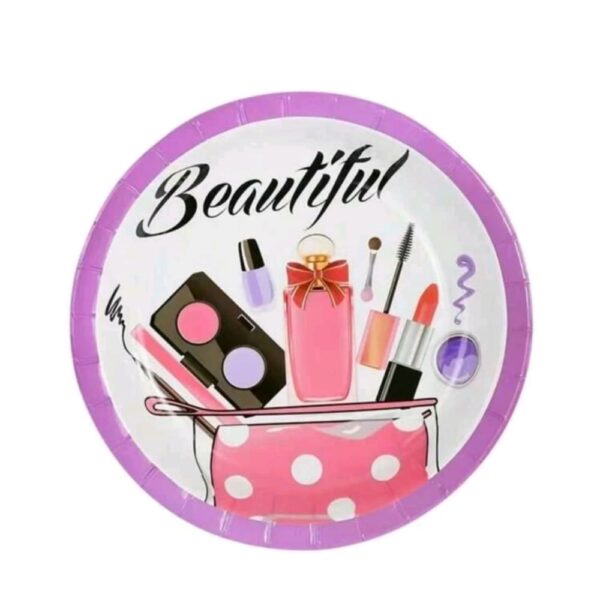 Make Up Party Disposable Plates