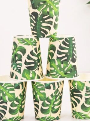 Monstera Leaf Paper Cups
