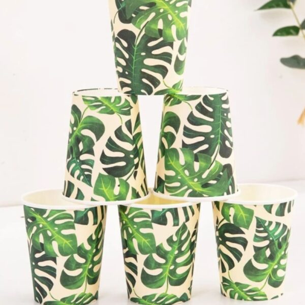 Monstera Leaf Paper Cups