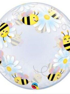 Sweet Bees And Daisys Bubble Balloon