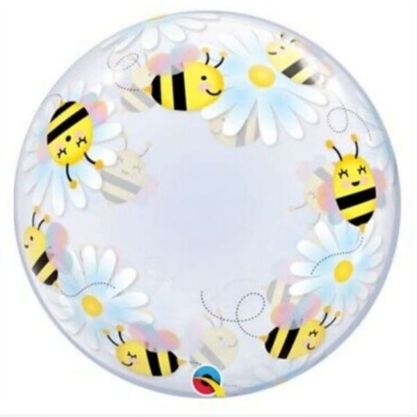 Sweet Bees And Daisys Bubble Balloon