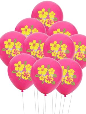 Tropical Flowers Latex Balloons