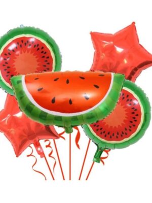 Watermelon Foil Balloons 5 Piece