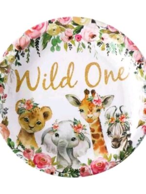 Wild One Floral Disposable Plates