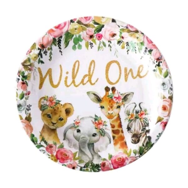 Wild One Floral Disposable Plates