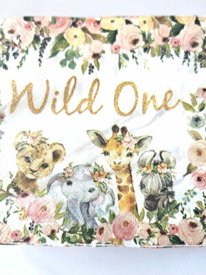 Wild One Floral Disposable Serviettes