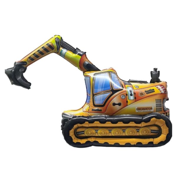 4D Excavator Standing Foil Balloon