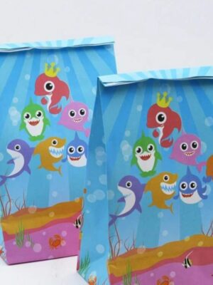 Baby Shark Party Favor Bags 8 Piece