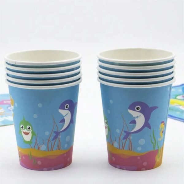 Baby Shark Party Paper Cups 8 Piece