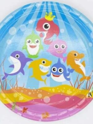 Baby Shark Party Paper Plates