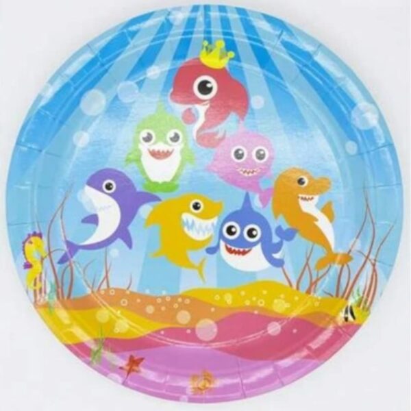 Baby Shark Party Paper Plates