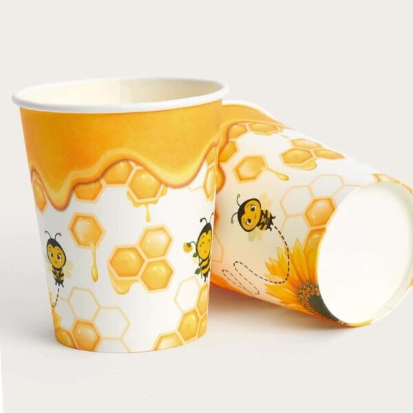 Bee Party Paper Cups 10 Piece