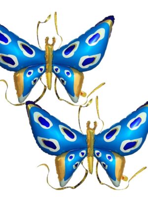 Blue Butterfly Super Shape Foil Balloon