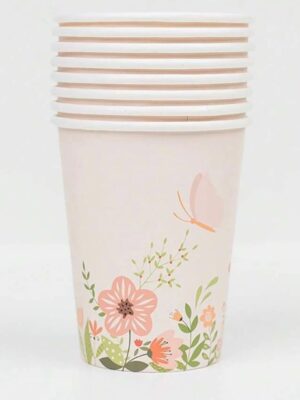 Butterly Paper Cups 8 Piece
