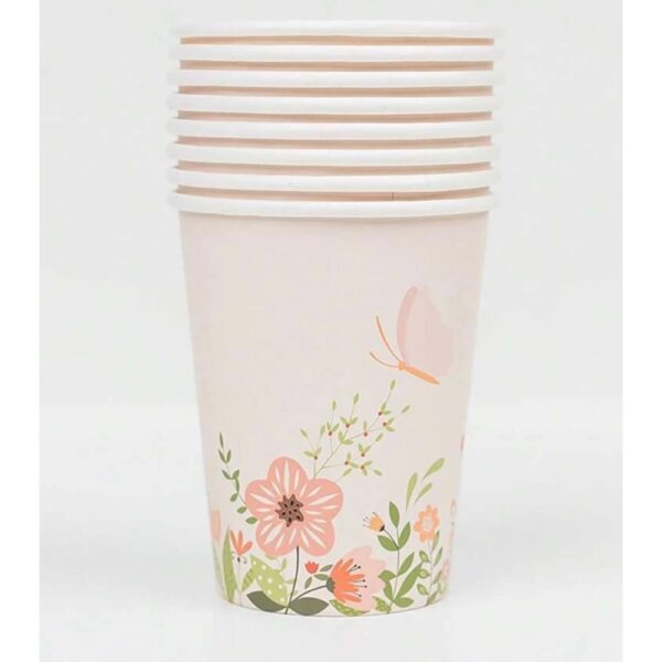 Butterly Paper Cups 8 Piece