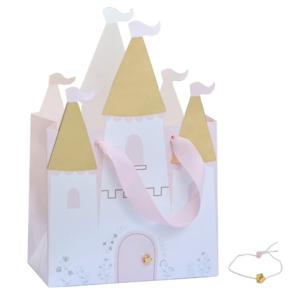 Castle Shaped Party Paper Favor Bags 5 Piece
