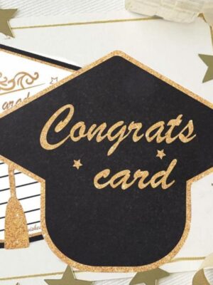 Congrats Grad Hat Wishing Card