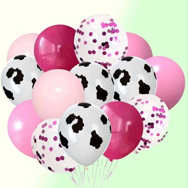 Cow Latex Balloons 15 Piece