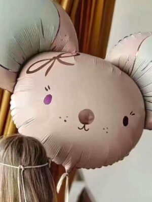 Cute Pink Mouse Shaped Foil Balloon
