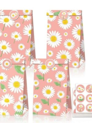 Daisy Favor Bags 12 Piece