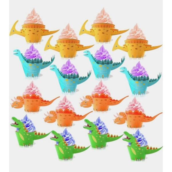 Dinosaur Cup Cake Wrappers