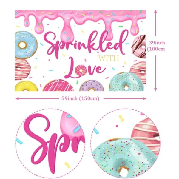 Donut Backdrop Sprinkled With Love