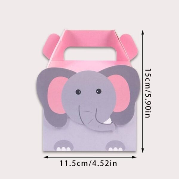 Elephant Shaped Favor Boxes 5 Piece