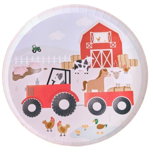 Farm Animal Paper Plates