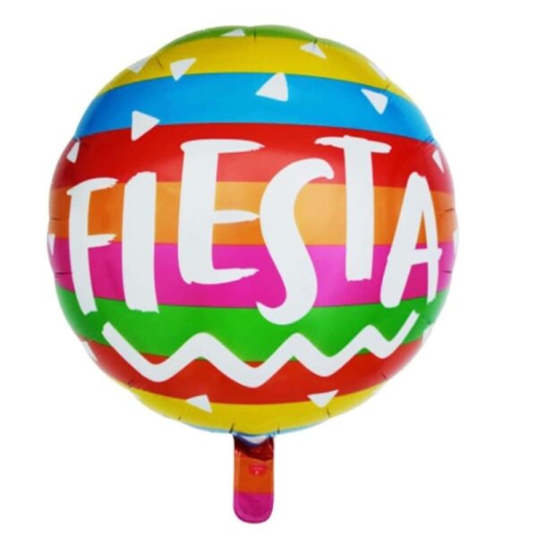 Fiesta Round Foil Balloon