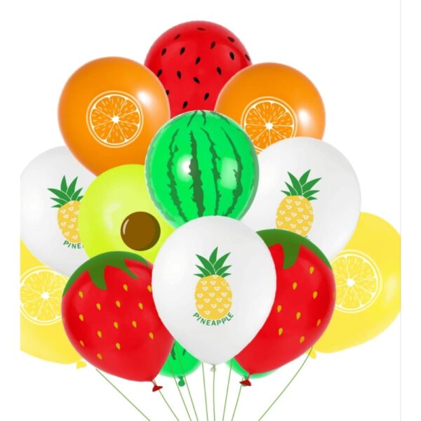 Fruitti Tutti Latex Balloons 10 Piece
