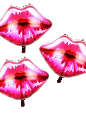 Kissing Lips Shaped Foil Balloons 2 Piece