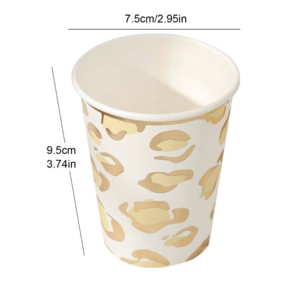 Leopard Skin Print Party Paper Cups