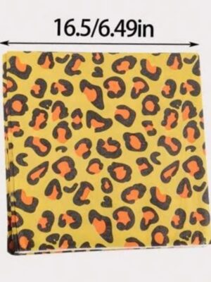 Leopard Skin Print Party Paper Serviettes