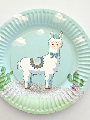 Llama Party Paper Plates 10 Piece