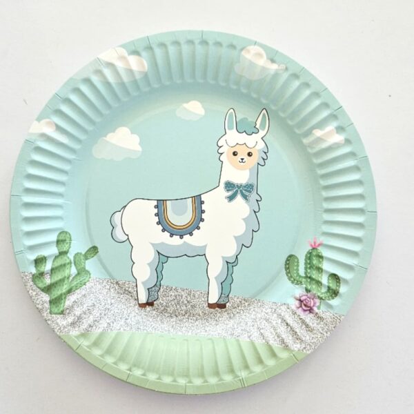 Llama Party Paper Plates 10 Piece