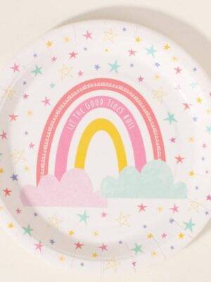 Pastel Rainbow Paper Plates