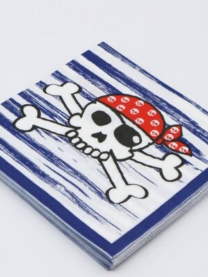 Pirate Themed Napkins 16 Piece