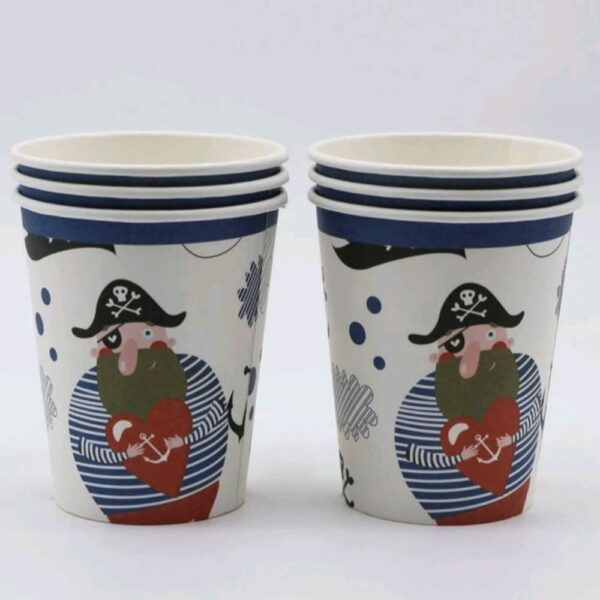 Pirate Themed Party Paper Cups