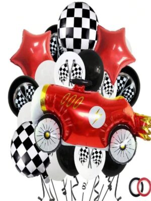 Racing Car Themed Balloon Set 19 Piece