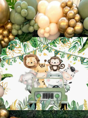 Safari Backdrop Party Photobooth