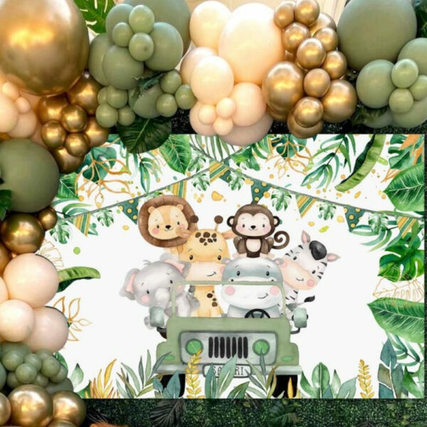 Safari Backdrop Party Photobooth