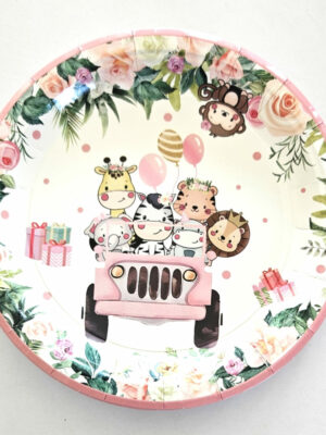 Safari Cute Paper Plates 10 Piece