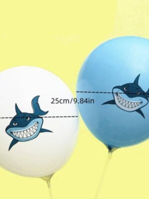 Shark Print Latex Balloons