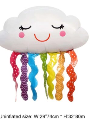 Smiley Cloud Shaped Foil Balloon