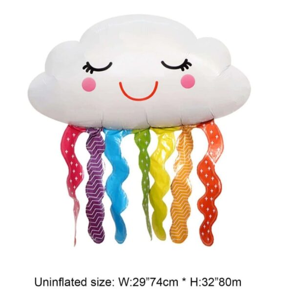 Smiley Cloud Shaped Foil Balloon