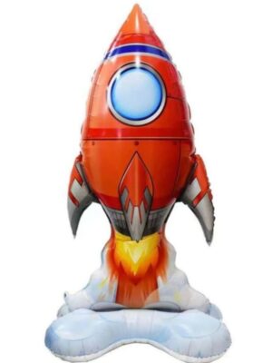 Space Rocket Standing Foil Balloon