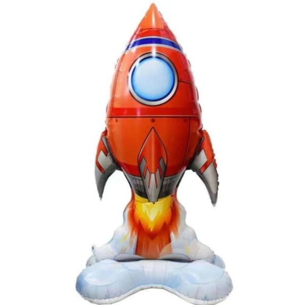 Space Rocket Standing Foil Balloon