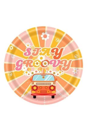 Stay Groovy Paper Plates