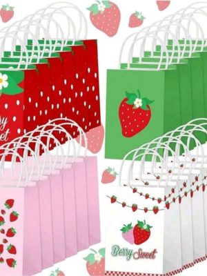Strawberry Party Favor Bags Strawberry Party Supplies